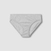 JAJU [JAJU] Women's Cotton Stripe Hipster Panties 3-Pack_Grey