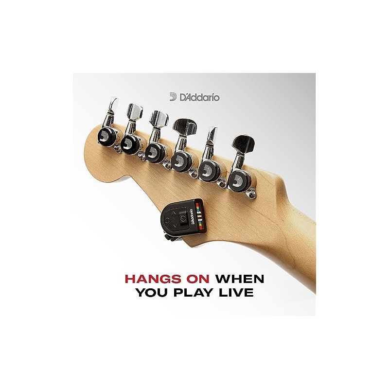 D'Addario | Micro Tuner | Afinador para Guitarra de Clip