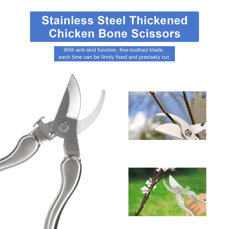 Poultry Kitchen Shears Stainless Steel Kitchen Meat Cooking Scissors for