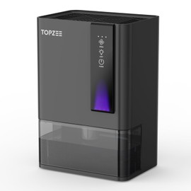 Dehumidifiers for Home, Dehumidifier for Bedroom Bathroom Basement with Auto Shut Off, Dual-Semiconductor Quiet Dehumidifier, Black