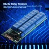 Jeanoko RS232 DB9 Female Interface 16-Channel Relay Board Serial Port