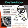 PINCTROT D Shaped Bling Comfy Steering Wheel Cover with Jumbo