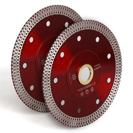 YIJING 2pcs/Lot 4.5” Diamond Tile Blade Super Thin Diamond Cutting Blade for Cutting Ceramic Porcelain Tile Granite Marble (4.5"-2pc)