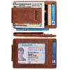 Money Clip, Front Pocket Wallet, Leather RFID Blocking Strong Magnet