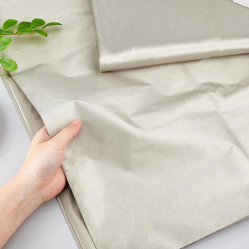 SUPERFINDINGS 6.56FT/2M Faraday Fabric Military Grade Cloth 1.1M/43.3" Wide Blanched
