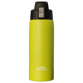 Aquatix (Vapor Lime, 21 Ounce) Yellow Light Green Pure Stainless Steel Double Wall Vacuum Insulated Sports Water Bottle with Convenient Flip Top - Keeps Drinks Cold for 24 Hours, Hot for 6 Hours