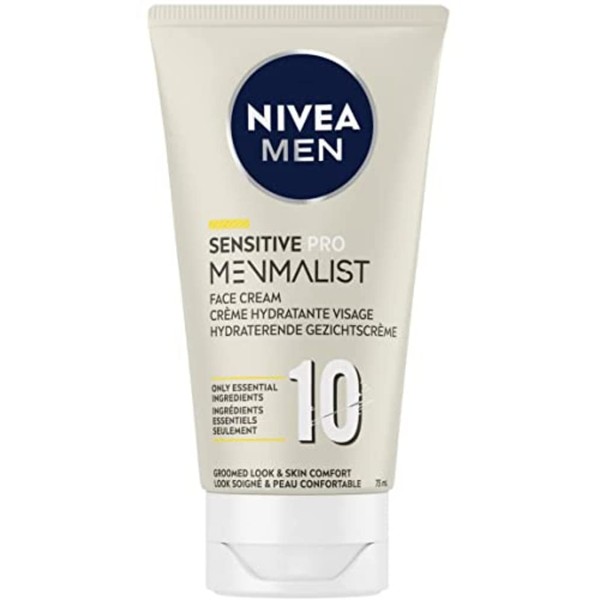 NIVEA MEN MENMALIST Sensitive Pro Face Cream (Pack of 1 x 75 ml), Light and Grease-free Face Care, Men's Care for All Skin Types