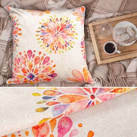 ANRO Happynes Cushion Cover Decorative Cushion Sofa Cushion Couch Cushion 40 x 40 cm without Filling