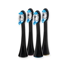 SonicSmile SIL SSR4PEUZ001 Brush Heads Black (Pack of 4)