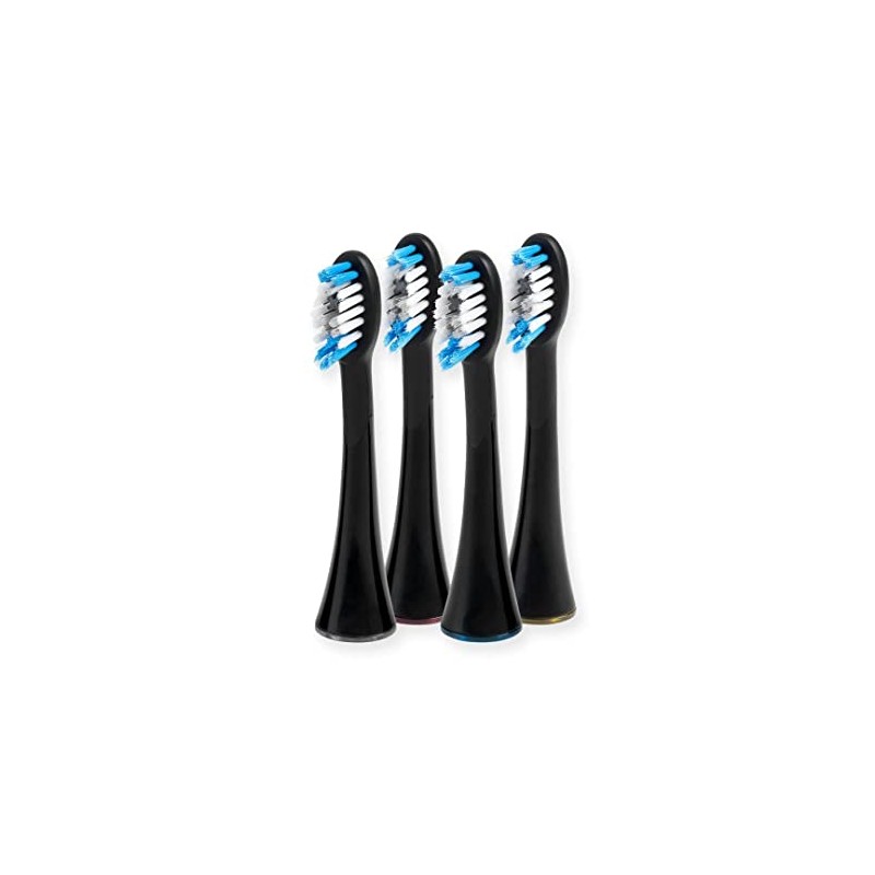 SonicSmile SIL SSR4PEUZ001 Brush Heads Black (Pack of 4)