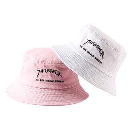 HWD Women's Cap, Hat, 100% Cotton, Sports, Embroidered, Fisherman Hat, Foldable, Leisure Hat, Sun Protection, UV Protection, white