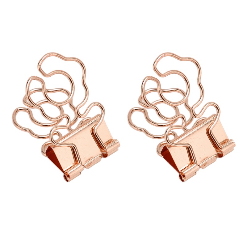 100 Pcs Mini Binder Clips Flower Shape Strong Clamping Force