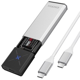 iDsonix M.2 NVMe PCIe SSD Enclosure Adapter[Tool Free][Aluminum], NVMe to USB C 3.2 Gen 2 10Gbps NVMe PCIe External Enclosure, Supports M-Key/B+M Key, with UASP Trim for 2230/2242/2260/2280 SSD