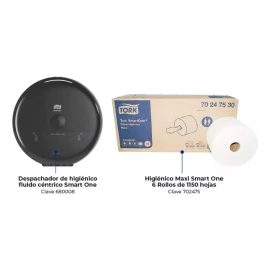 Tork 6 Rollos Hig Advanced 1150 Hjs + Dispensador Hig Smartone®