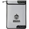 Upgraded Two Pockets Fireproof Document Bag (2000℉), andyer 15”x 11”Waterproof