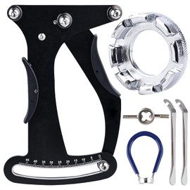TOATELU Bicycle Spoke Wrench Professional Tension Meter Tool Spoke Tensioner Nipple Tensioner Bicycle Universal Accurate Measurement Spoke Wrench Aluminium Alloy for Bicycle Tyres Spokes, Black