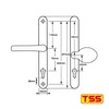 TSS Universal UPVC Door Handles - Lever/Movable Pad - 92mm/62mm