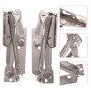 DOITOOL 85° Vertical Folding Spring Hinge for Cabinet Doors Nickel-Plated