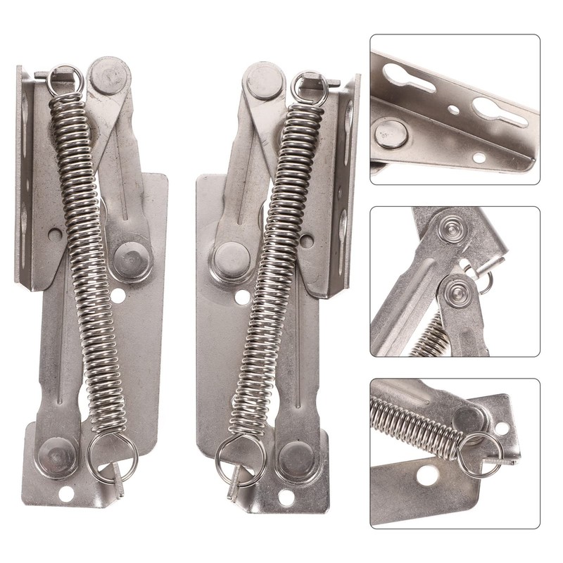 DOITOOL 85° Vertical Folding Spring Hinge for Cabinet Doors Nickel-Plated