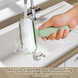 Reusable Pet Hair Remover Roller - Lint Roller for Dogs and Cats | Easy to Clean Pet Fur from Carpet, Sofa, Bedding, Furniture & Rugs | Sticky Lint Roller Refills-Green