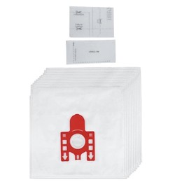 UTP 10 x Compatible Cloth FJM Dust Bags & Filters for Miele S300-S8000 Classic C1, C2, C3 RED COLLAR