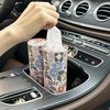 Lqucwepp 5PCS Car Tissue Holder with Facial Tissues,Sleek Cylinder Tissue