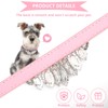 HOWWFALY Bling Rhinestone Crystal Dog Collar PU Leather Adjustable Collar