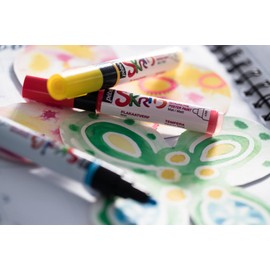 Pébéo 604105 Set skrib Paint 12 Marker Gouache Malerei Arc En Ciel 18,3 x 2,1 x 25,7 cm