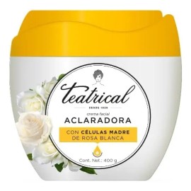 Crema Facial Teatrical Aclaradora Células Madre De 400 G