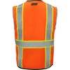 Ironwear 1245 Class 2 Safety Vest w/Zipper, Radio Tabs &