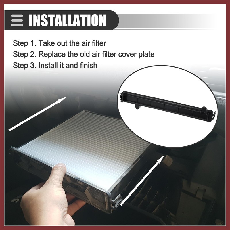 HEROFFIX Cabin Air Filter Cover, for Jeep Cherokee 2014-2020, Plastic,