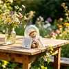 ChilArt Mini Handcrafted Tiny Teddy Bear Gift Set with Floral