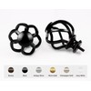 KAMANINA Black Curtain Rod for Windows 66 to 120 Inch