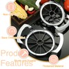 JVHLOV Stainless Steel Apple Slicer, Apple Corer Slicer, Fruit Cutter,
