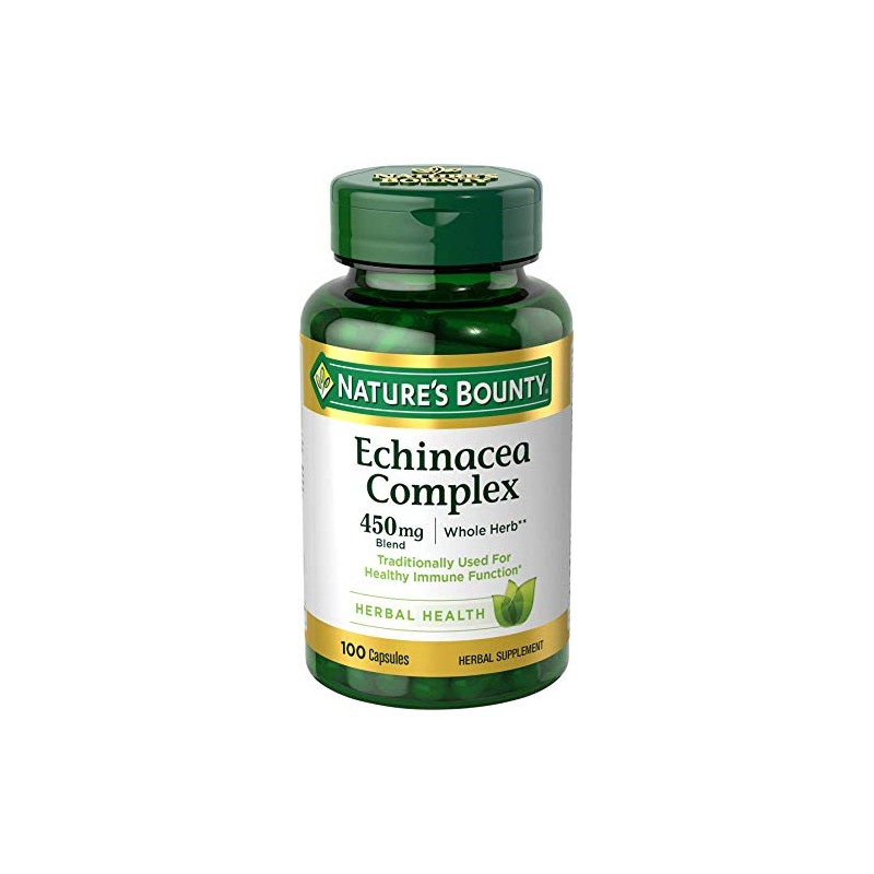 Nature's Bounty Echinacea Complex, Herbal Supplement, Supports Immune Health, 450