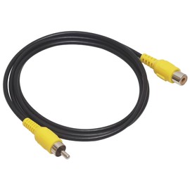 Audio Fan RCA Pin Plug Male to Female Cable Total Length Approx. 3.3 ft (1 m)