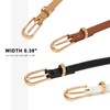 HOTWILL 4 Pack Thin Belts for Women Skinny Leather Belts