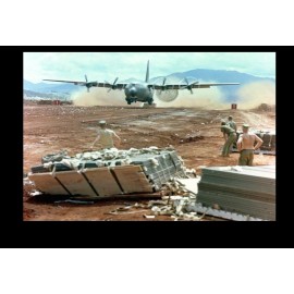Vietnam War C-130 Supply Drop PHOTO US Air Force to Marines, South Vietnam