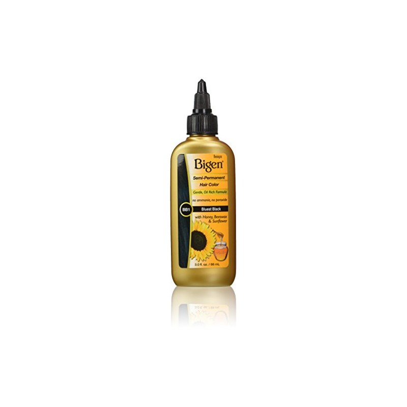 Bigen Semi Permanent Hair Color, Bluest Black, 3.0 Ounce