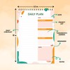 Decorably Daily Planner Pad Minimalist, 52 Sheets Daily to Do
