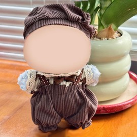17cm Doll Clothes - Outfit for 17cm Dolls, for 6.7" Dolls,Includes a hat,a top and Pants.