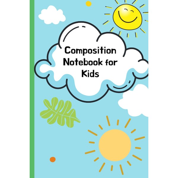 Composition Notebook for Kids: Sun and flower notebook for school