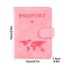 Amusingtao 2 Pcs Passport Holder Cover Wallet Case, 4.7" x