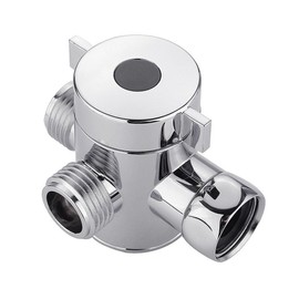 T-Adapter Shower Arm 3 Way Plating Faucet, Shower Diverter Valve, G1/2" Bath for Home Handheld Showerhead Toilet Bidet