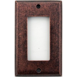 Classic Accents Mottled Antique Copper Single Gang Wall Plate - Gfi/Rocker