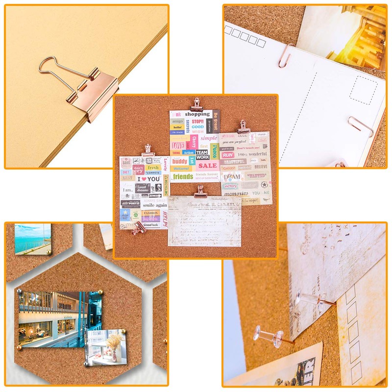 Push Pins Binder Clips Paper Clips Map Tacks Sets, 5