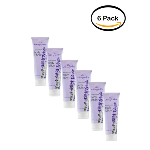 PACK OF 6 - The Healing Garden White Lavender Body Lotion, 8 oz