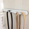 Kelendle Extendable Sliding Wardrobe Hook Rail with Hardware Pull Out