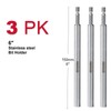 Geinxurn 3Pc 6Inches Stainless Screwdriver Bit Holders, Extension Socket Drill