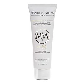 Crema De Manos Protectora Con FPS 12 80 ml | Skin Care Hidratante, Anti-Edad | Aceite De Argán, Manteca De Karité | Para Todo Tipo De Piel | Marie D’Argan
